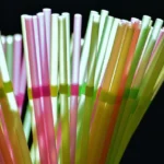 A stock image of drinking straws of various colours.